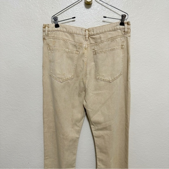 New Free People We the free Wren Boyfriend Jeans khaki size 29 - Picture 12 of 15